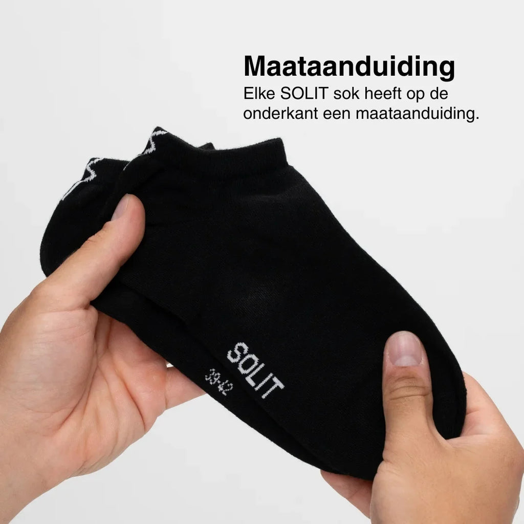 Sokken die nooit meer afzakken (wit/zwart)