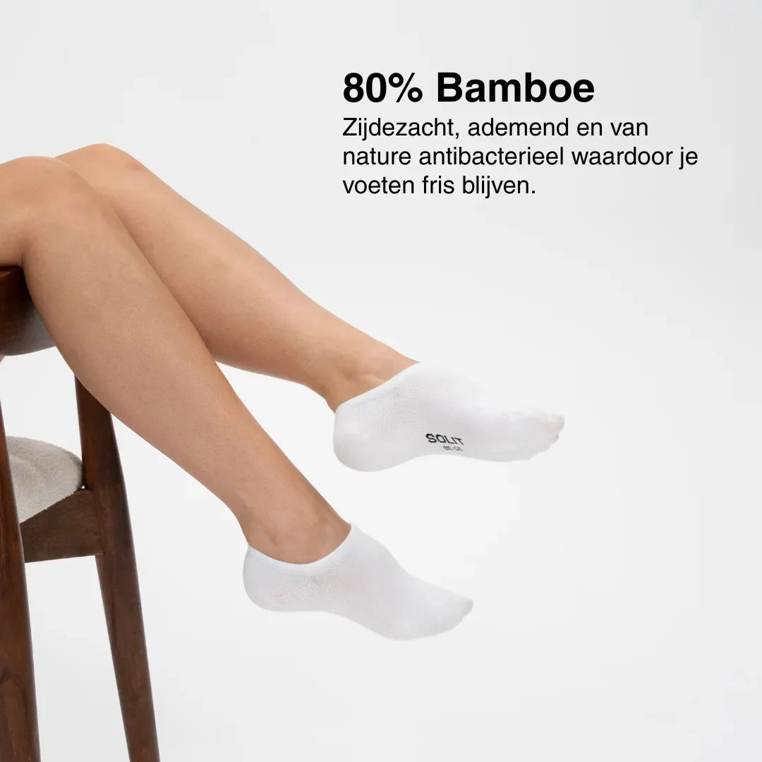 Footie (wit) - bamboe