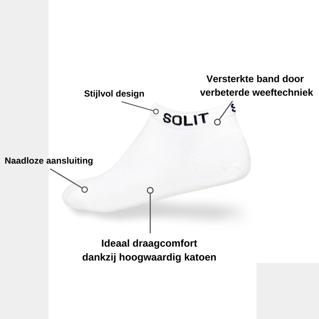 Sokken die niet meer afzakken (wit)