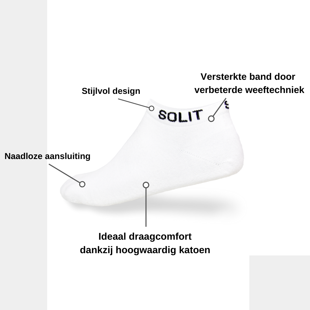 Sokken die niet meer afzakken (wit)