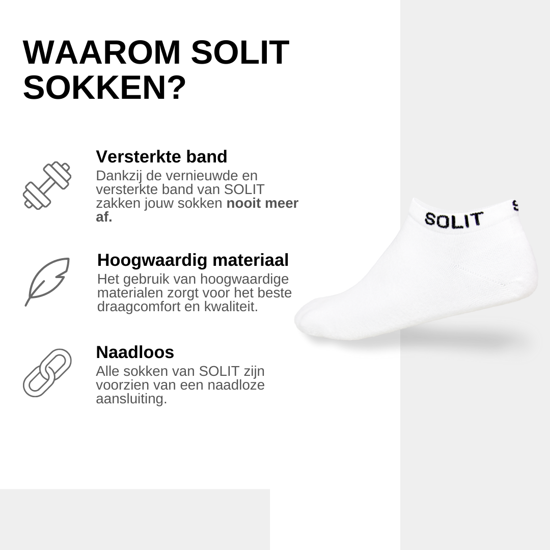 Sokken die niet meer afzakken (wit)