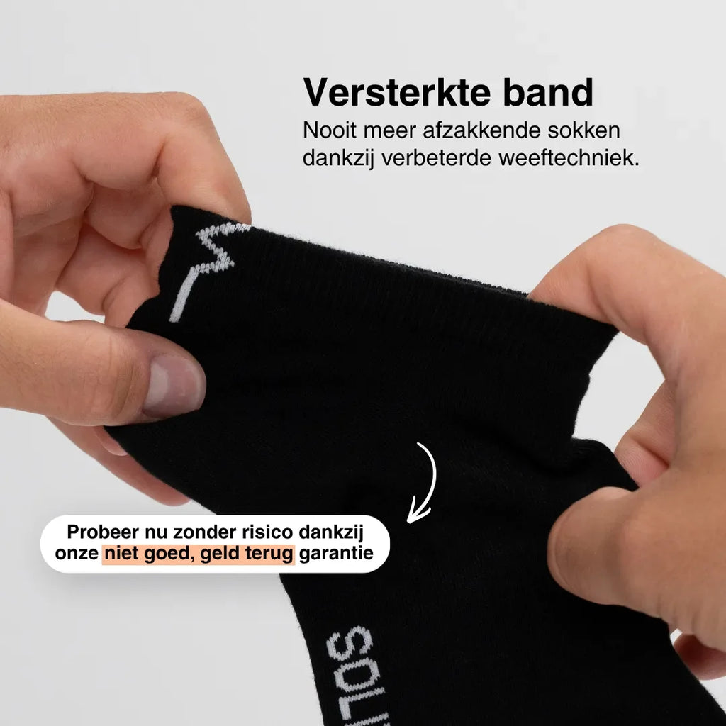 Sokken die nooit meer afzakken (zwart)